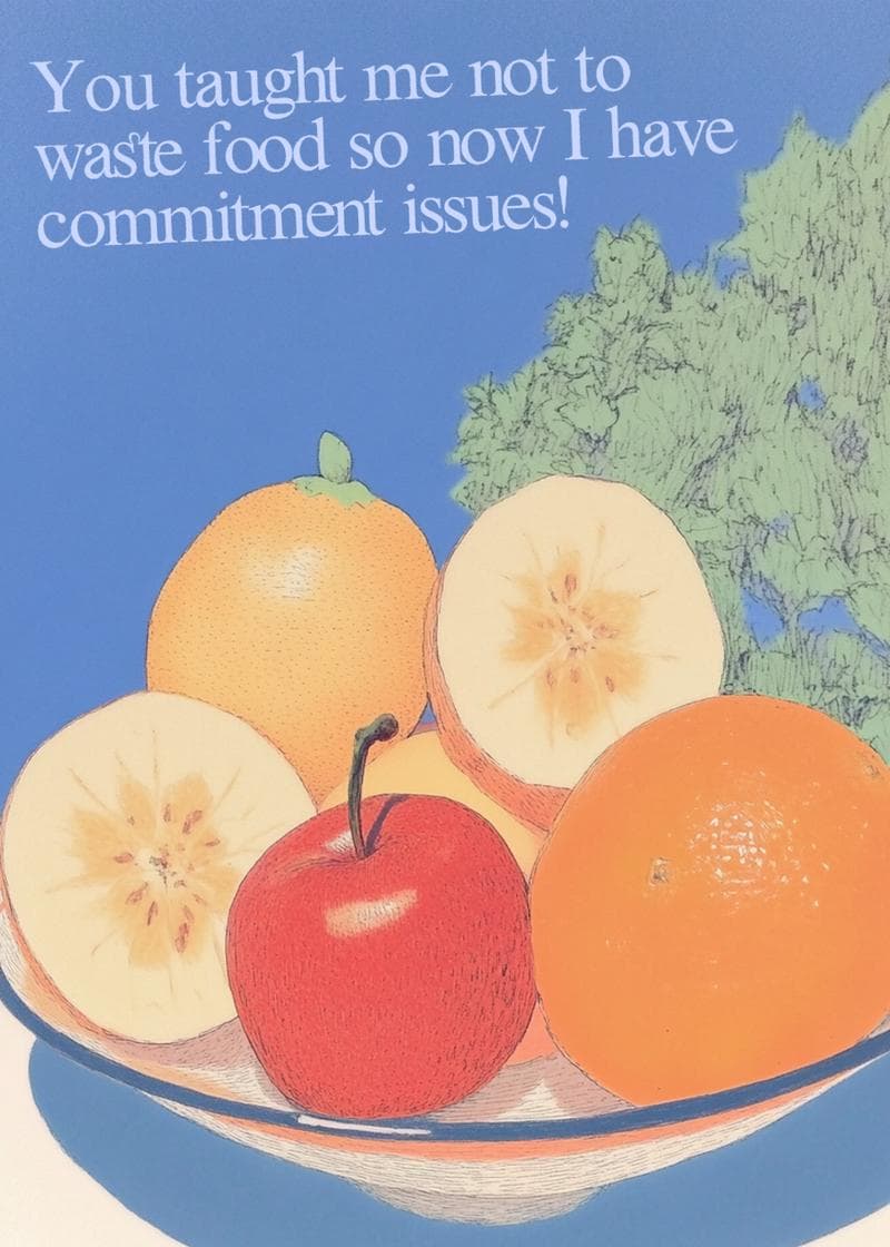Commitment Issues Fruit Card card