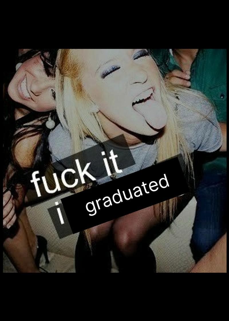 Fk It, I Graduated card