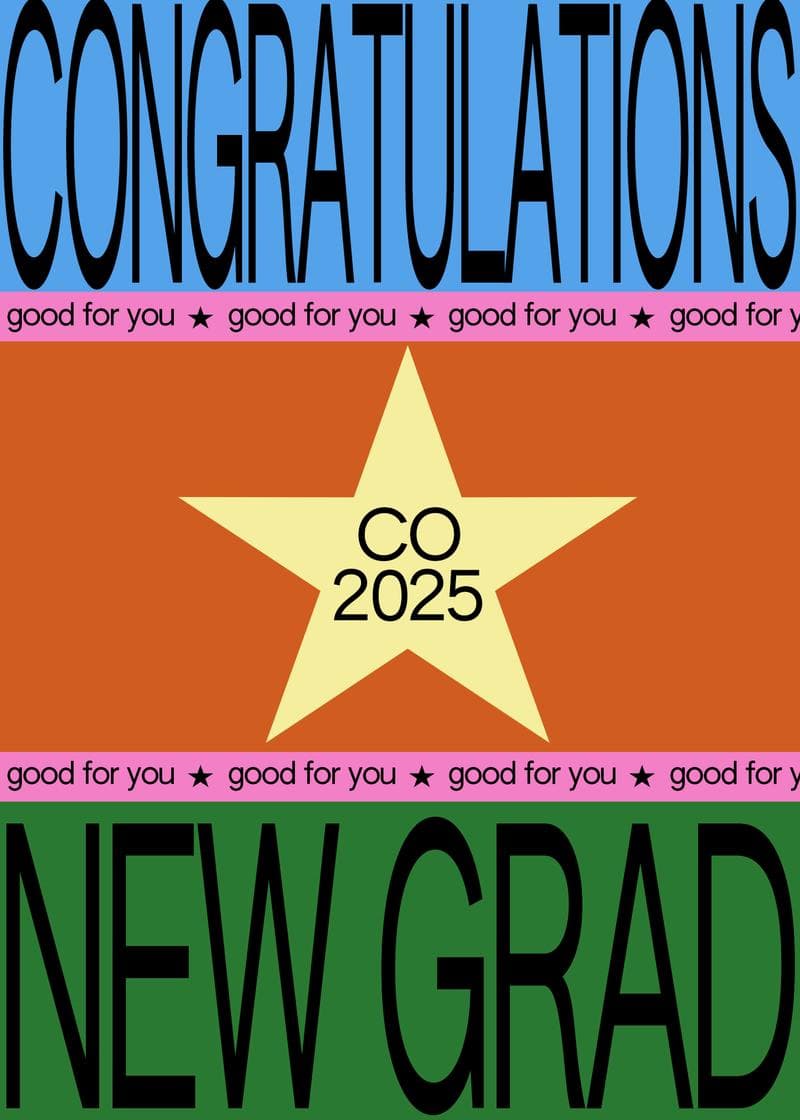 Congrats, New Grad! Class of 2025 card