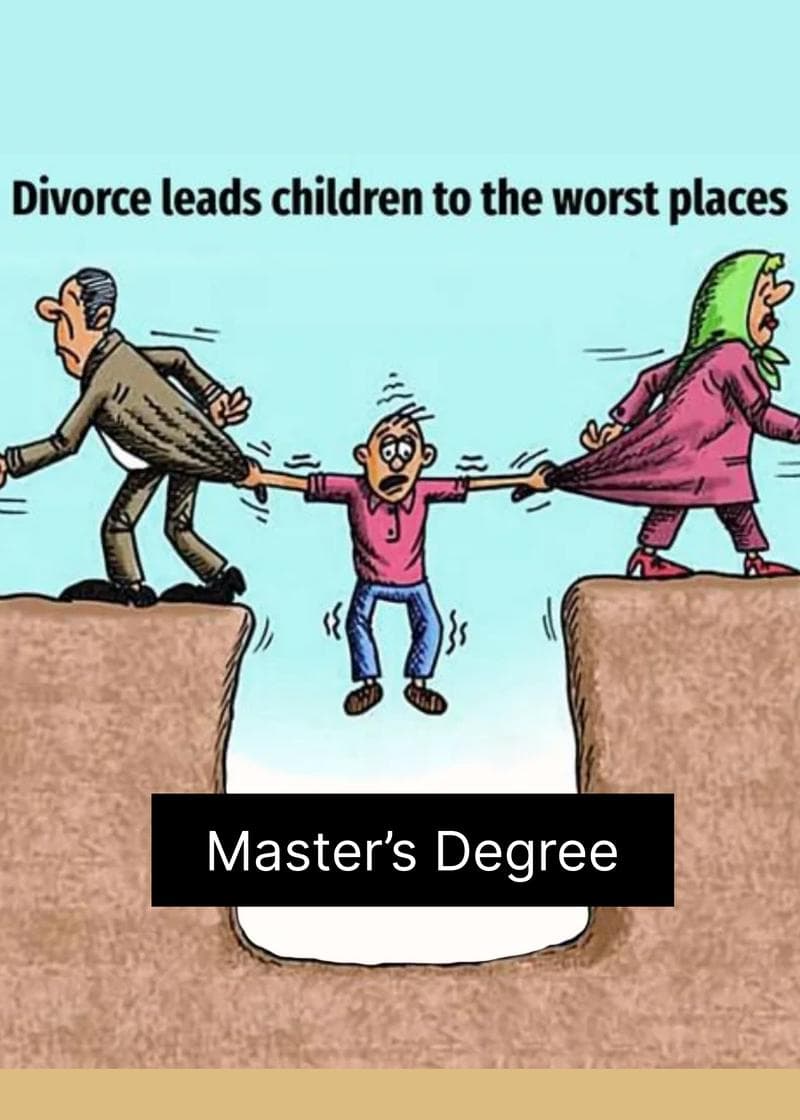 Divorce, Debt & Degrees Card card
