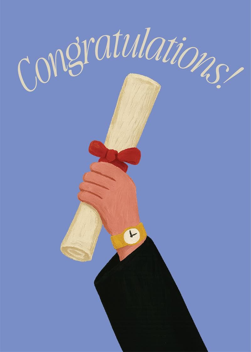 Classic Congratulations Diploma Card card
