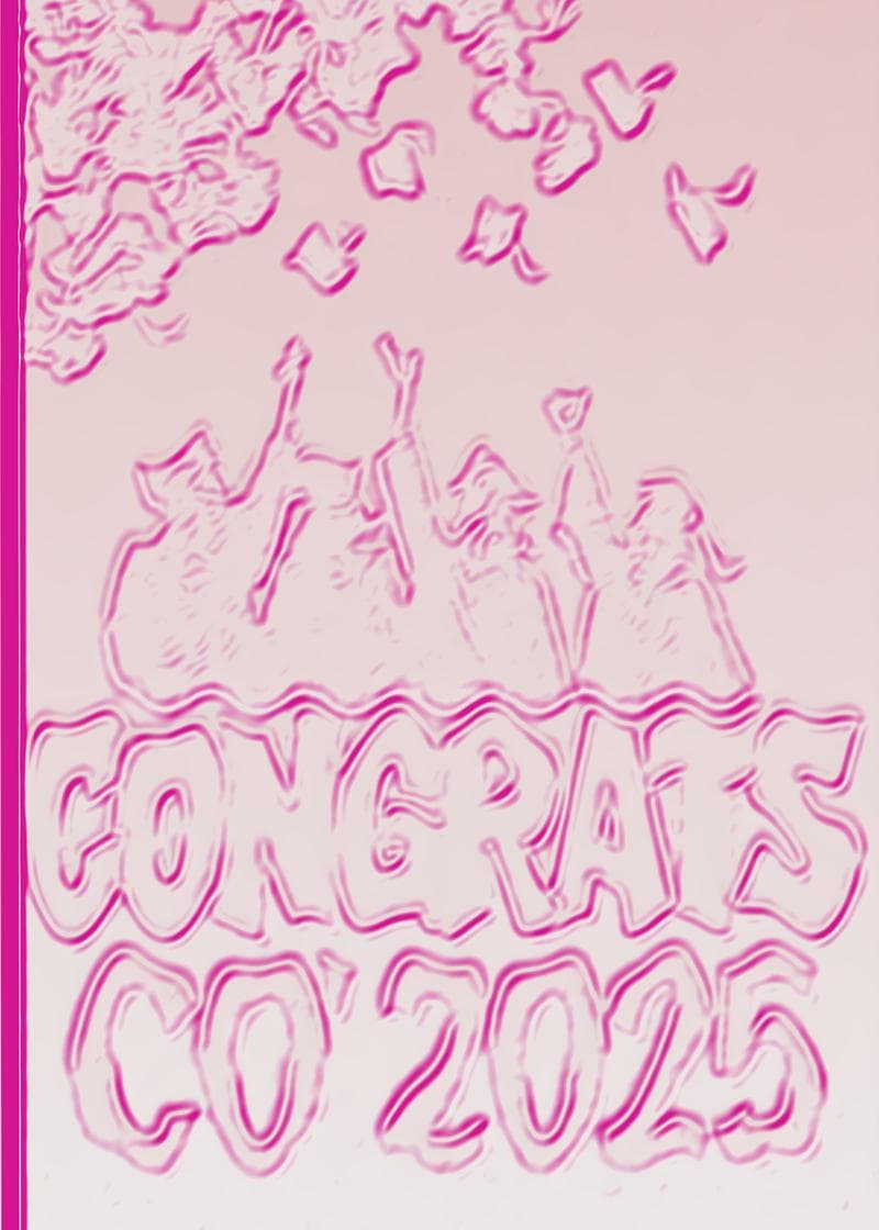 Congrats Class of 2025 Pink Haze Card card