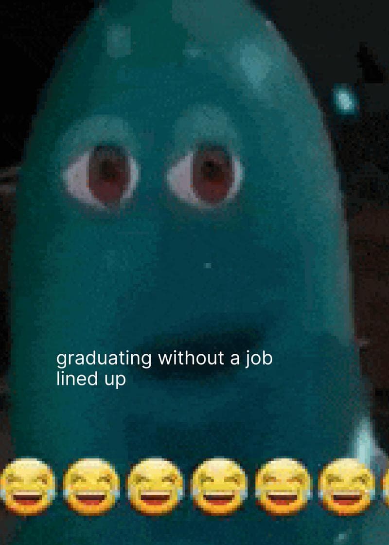 Graduating Without a Job Lined Up Card card