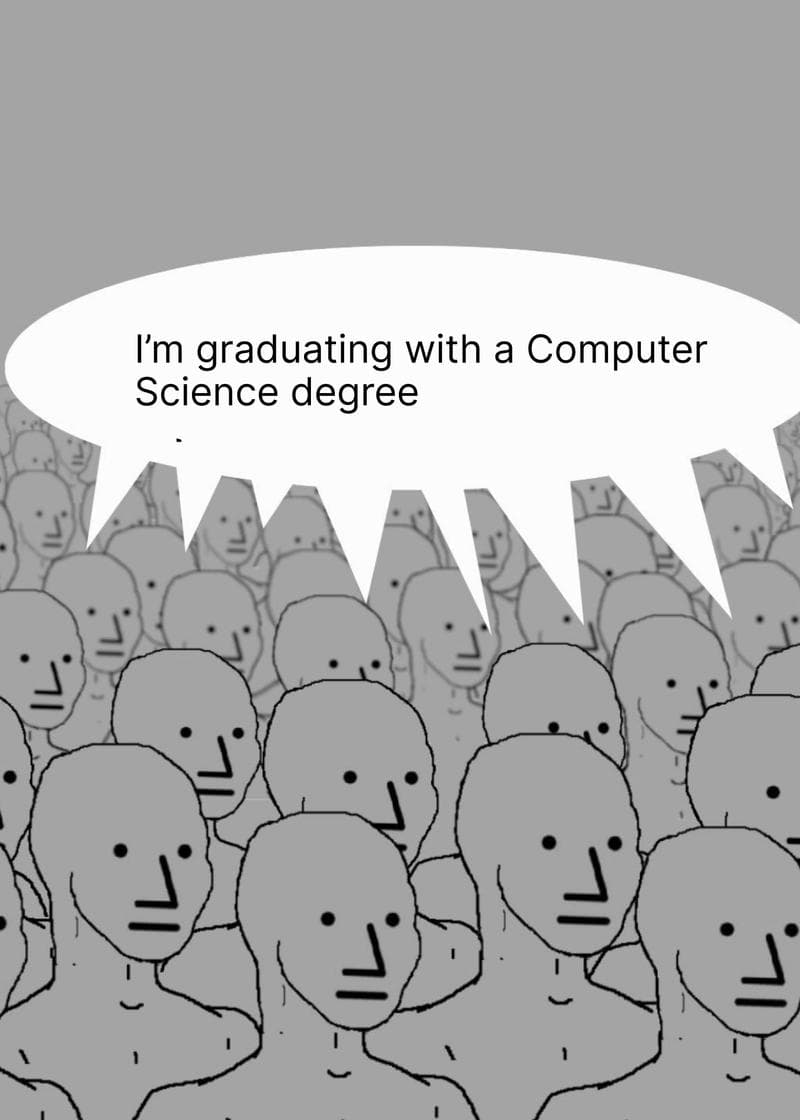 Graduating with a CS Degree Card card