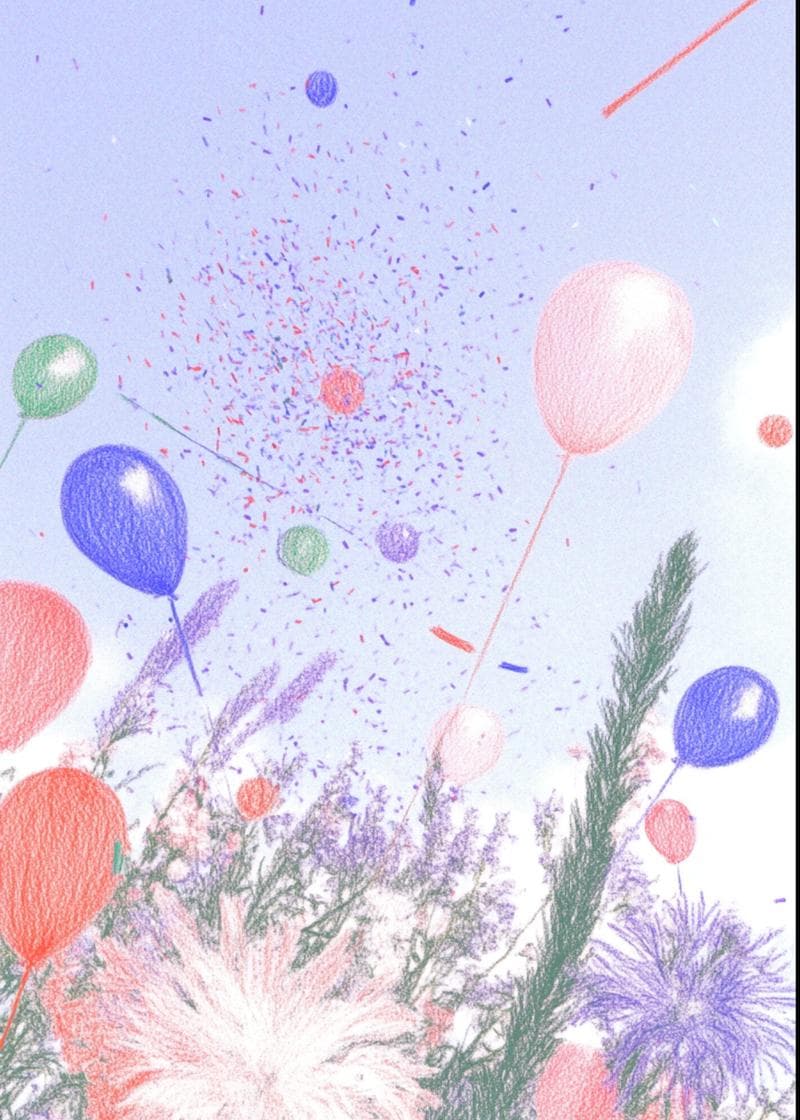 Balloon Bloom Graduation Card card