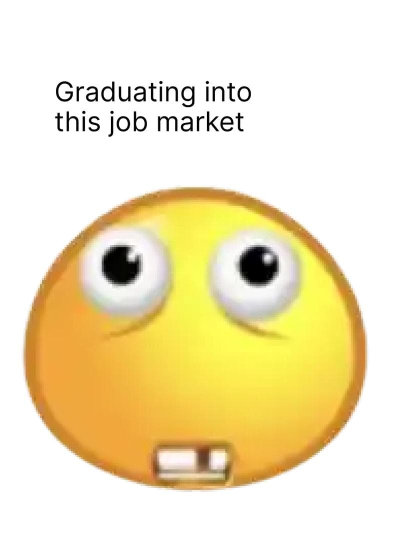 Job Market Emoji Graduation Card card