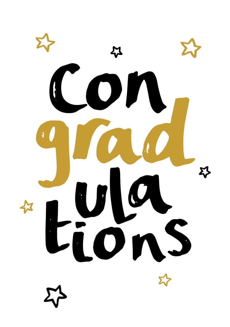 Starry Con-grad-ulations Card card