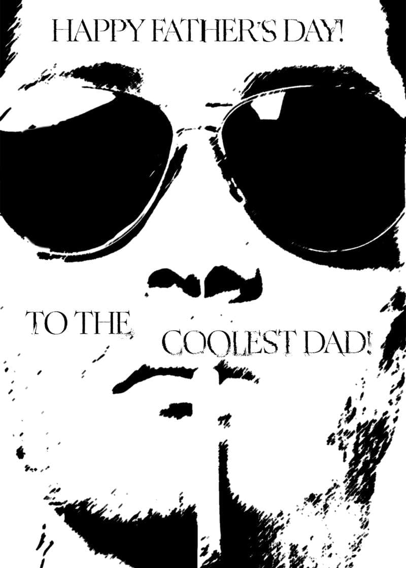 Coolest Dad Father's Day Card card
