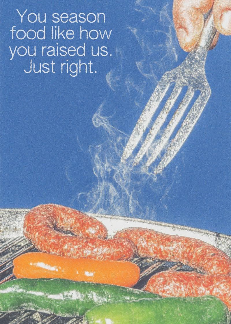 Just Right Seasoning Dad Card card