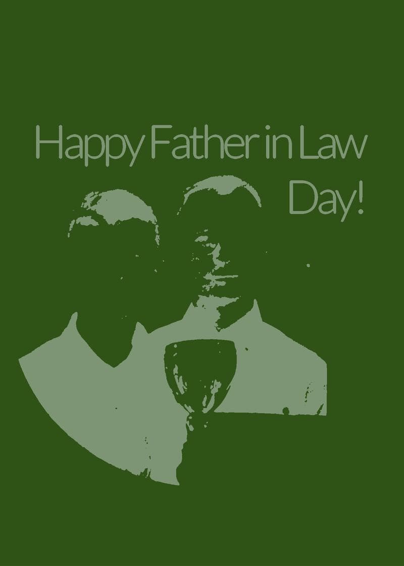 Happy Father-in-Law Day Trophy Card card