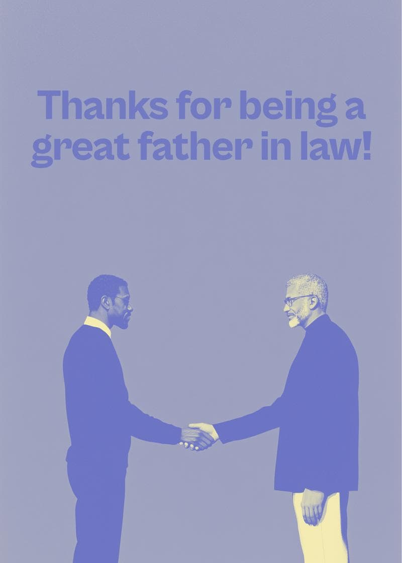 Great Father-in-Law Card card