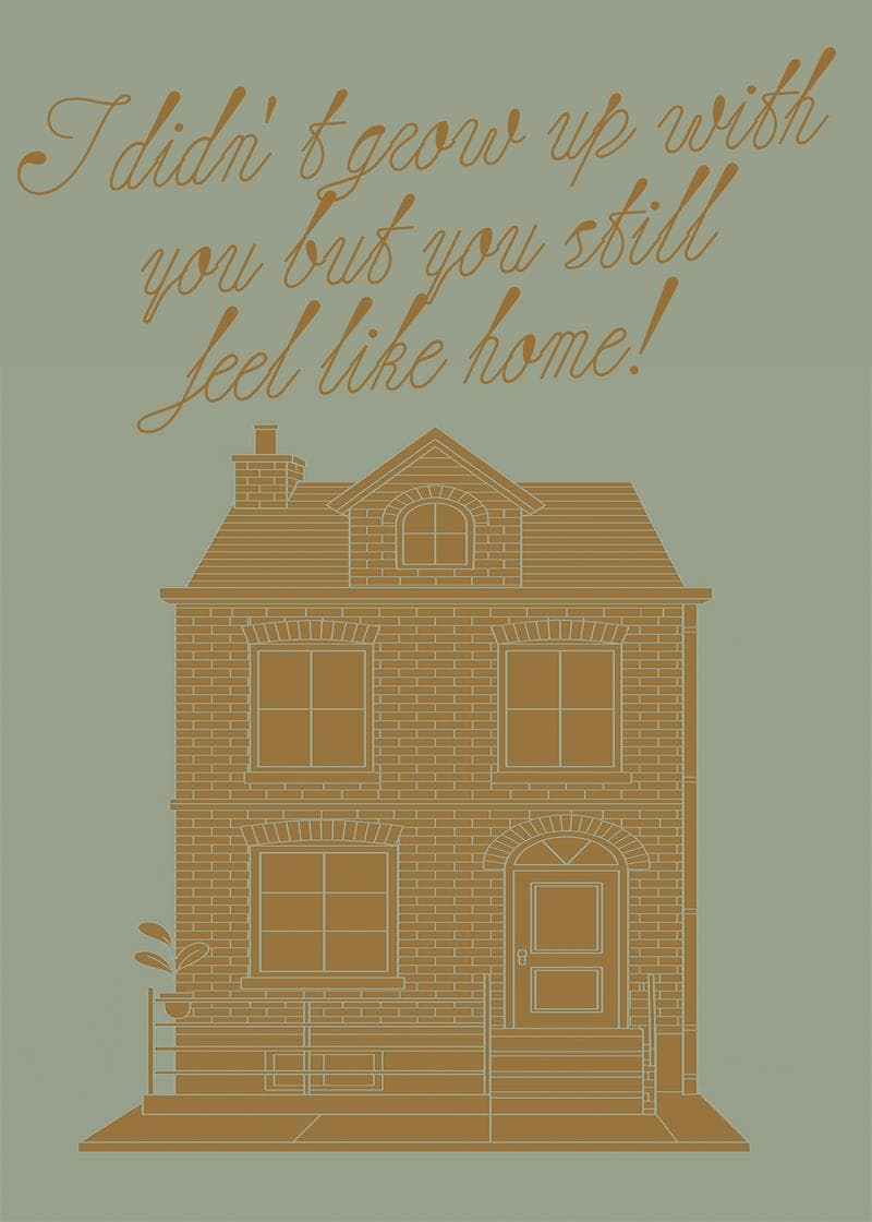 You Feel Like Home Father's Day Card card