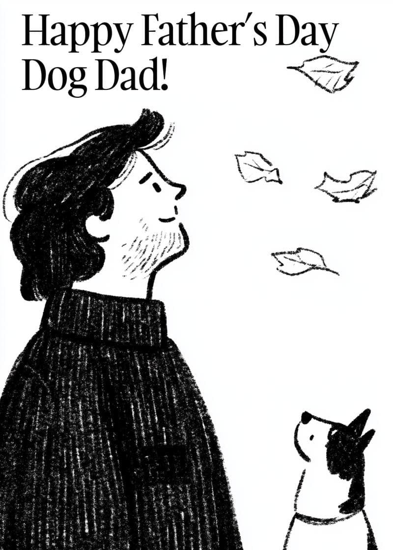 Happy Father’s Day Dog Dad Card card