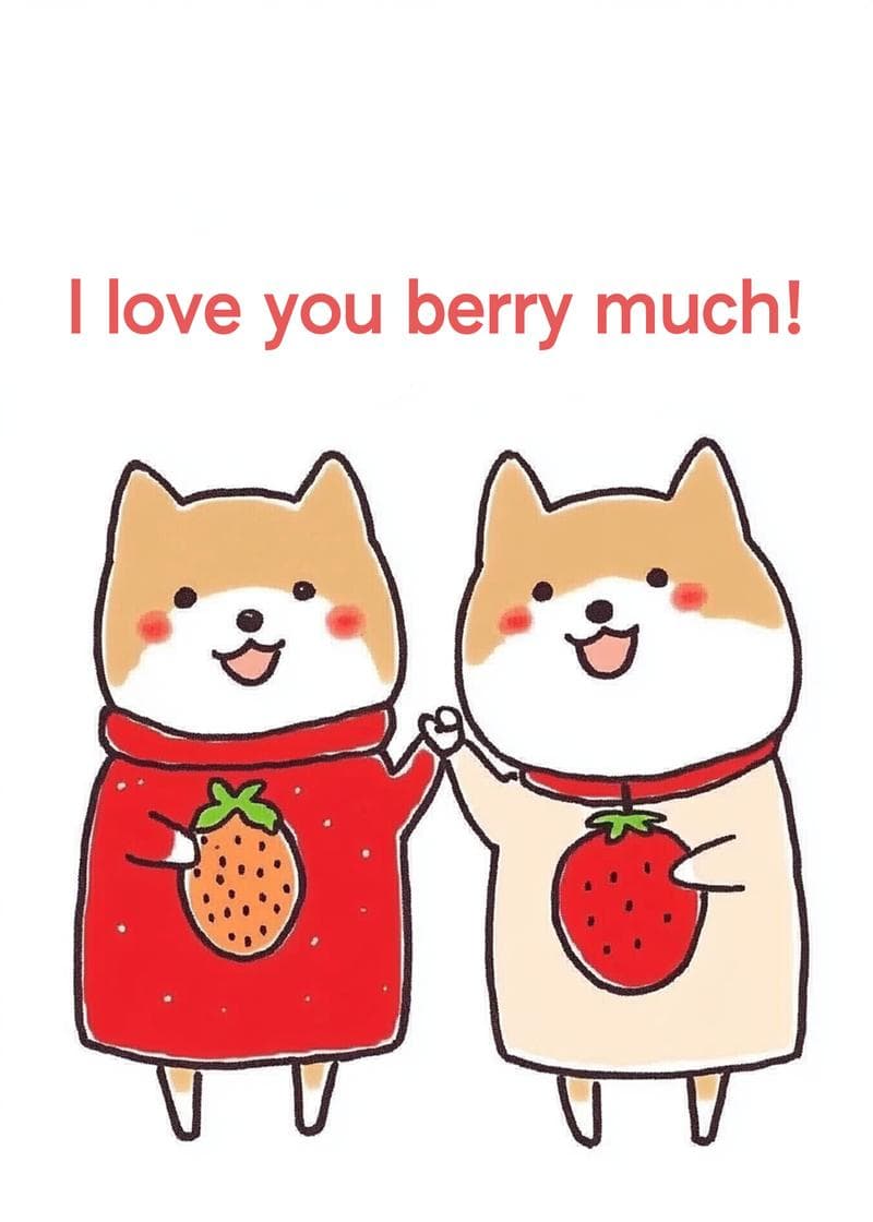 I Love You Berry Much Card card