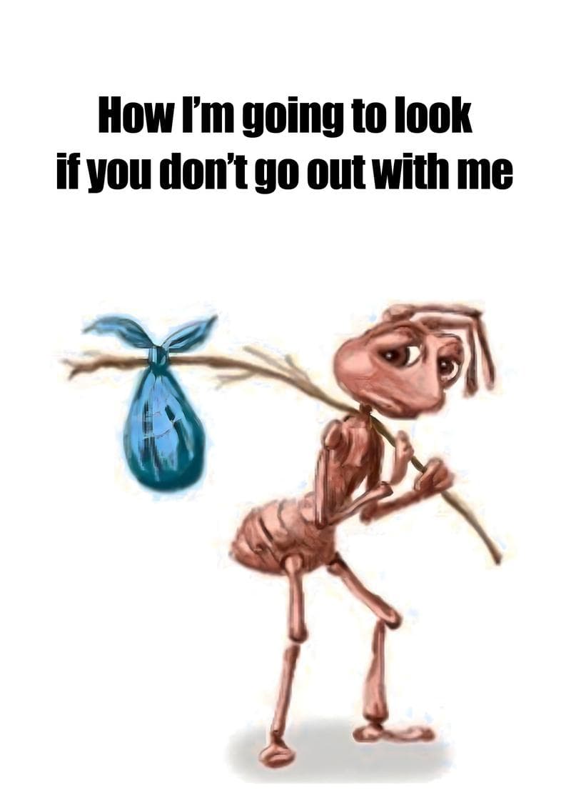 Sad Ant Ultimatum Card card