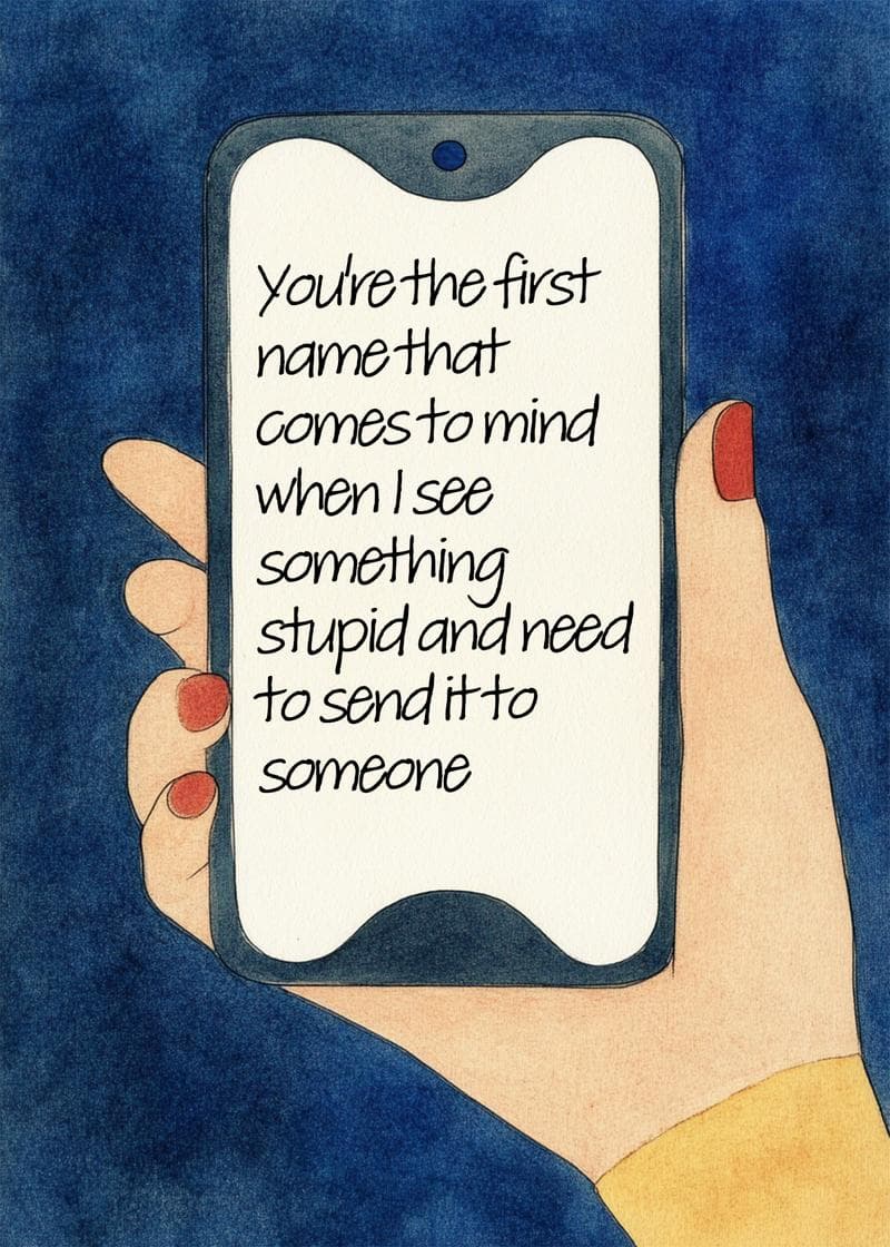 First Name That Comes to Mind Card card