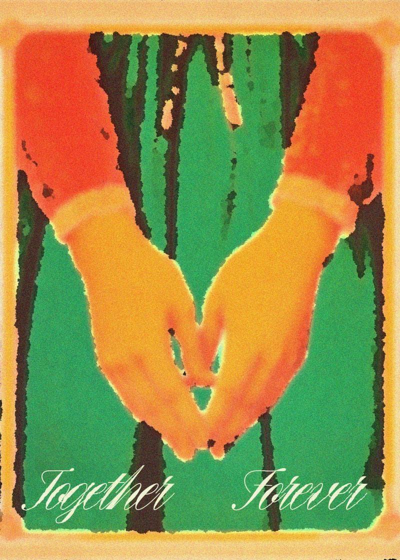 Together Forever Hands Card card