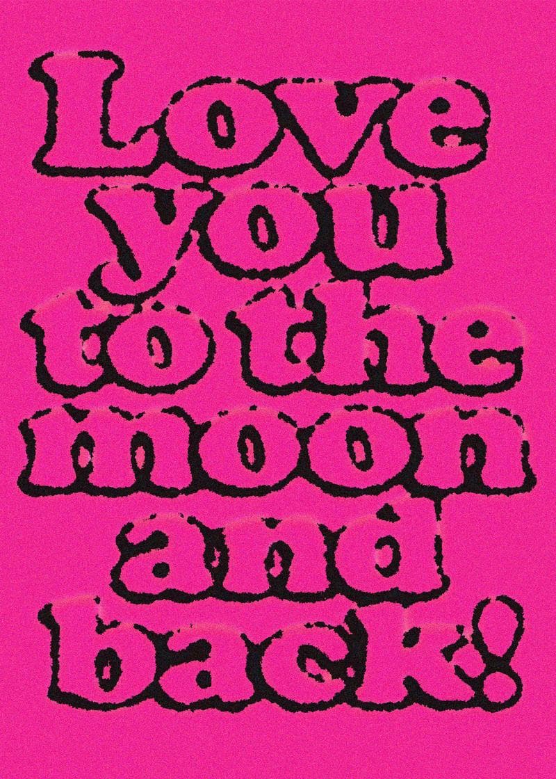 Love You to the Moon and Back Card card