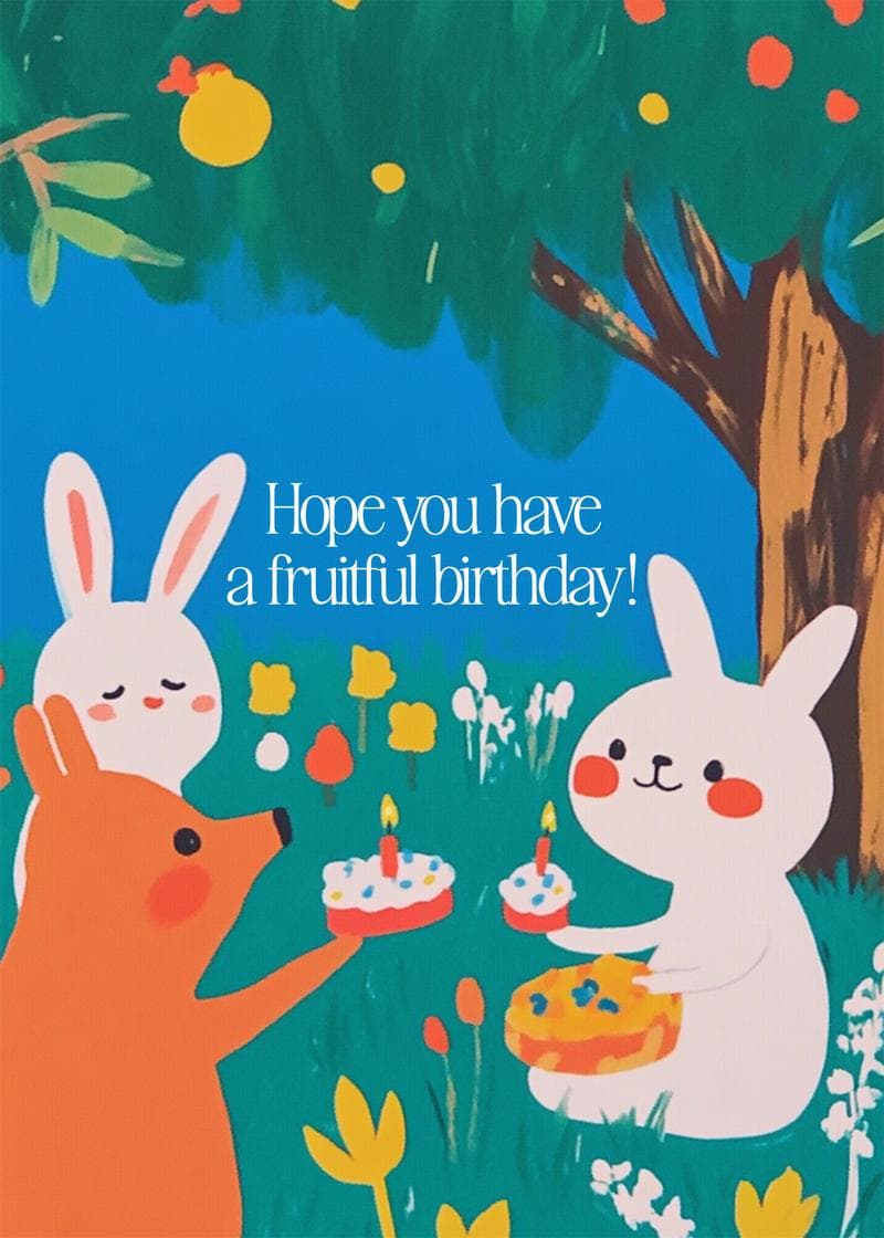 Have a Fruitful Birthday card