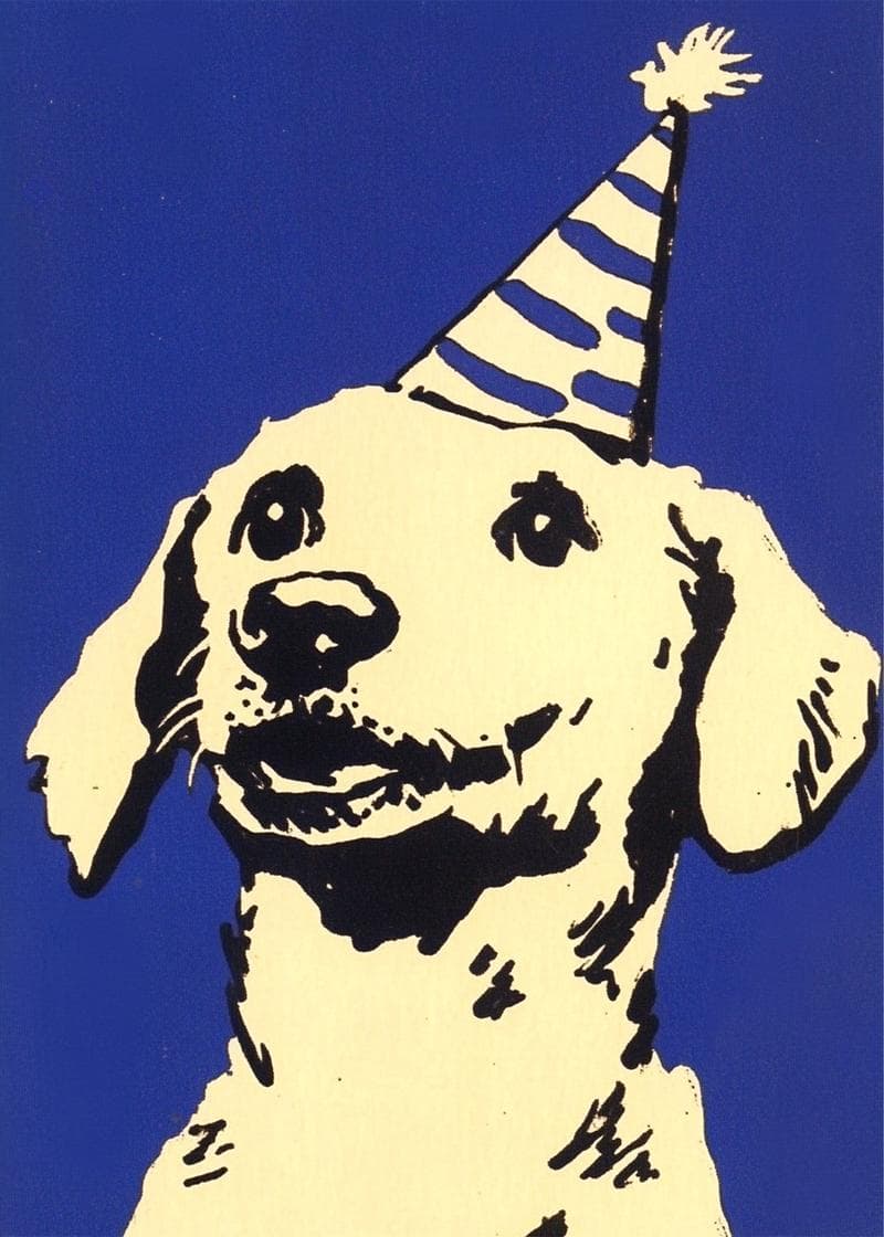 Party Hat Dog Birthday Card card