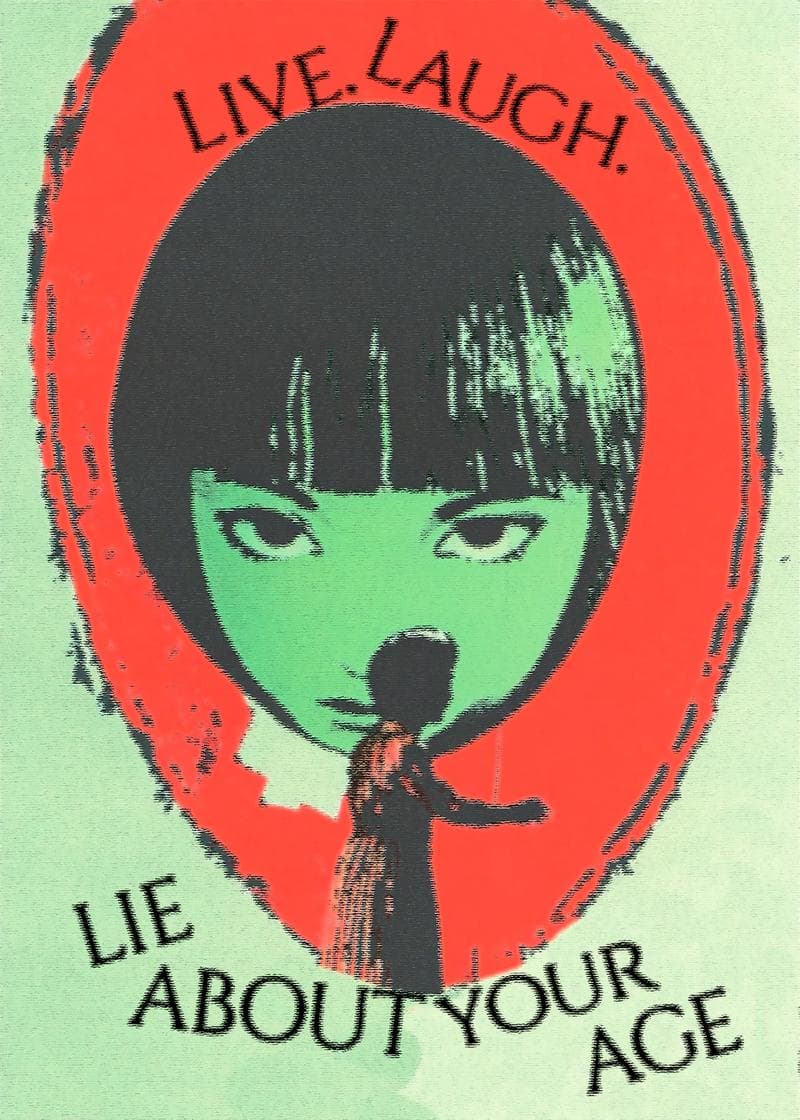 Live Laugh Lie About Your Age Card card