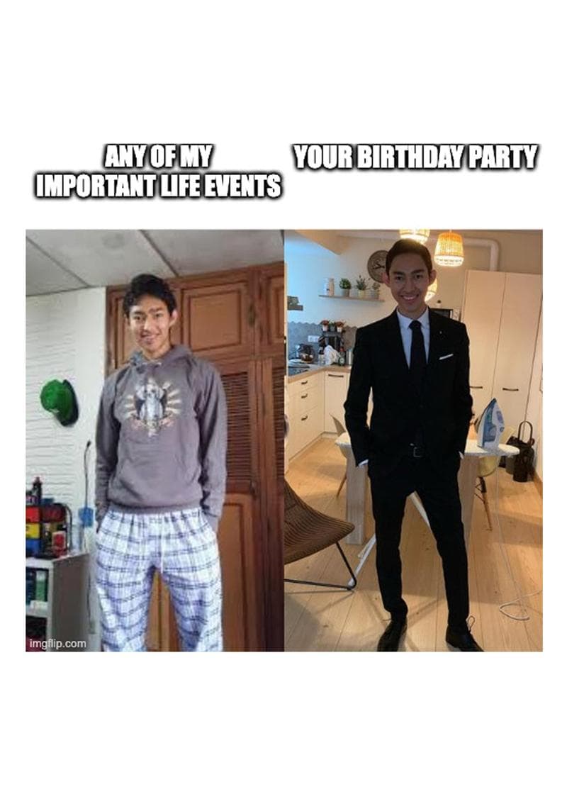 Important Life Events vs Your Birthday Card card