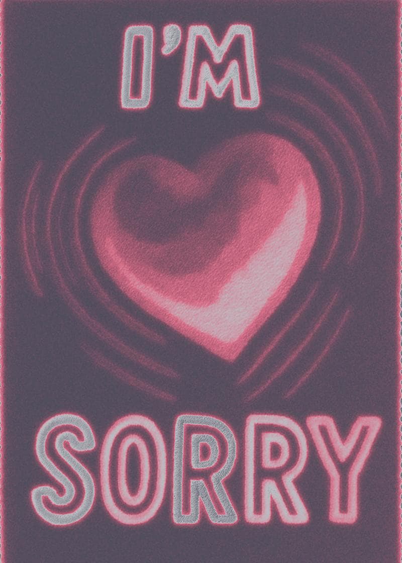 I'm Sorry Heartbeat Card card
