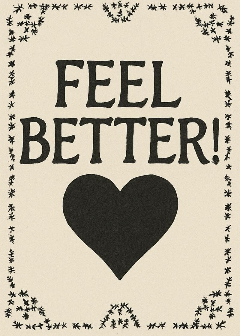 Feel Better Heart Card card