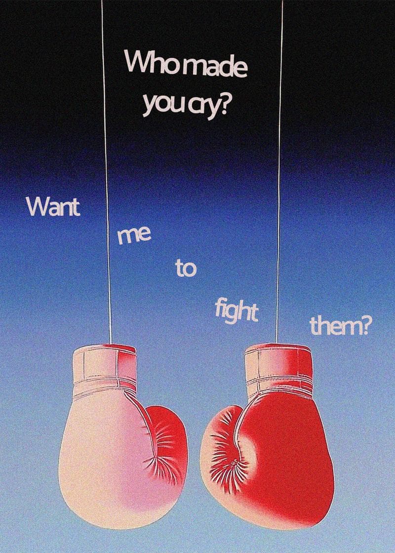 Want Me to Fight Them Card card