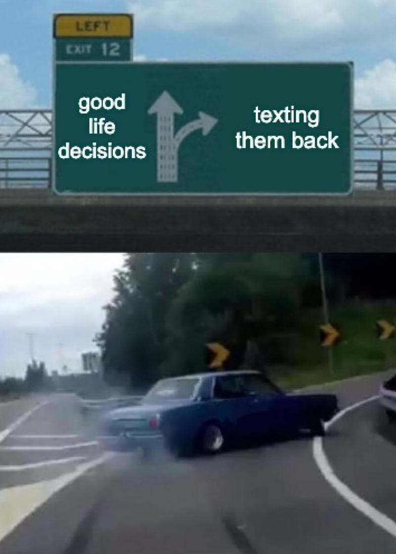 Texting Them Back Exit Card card