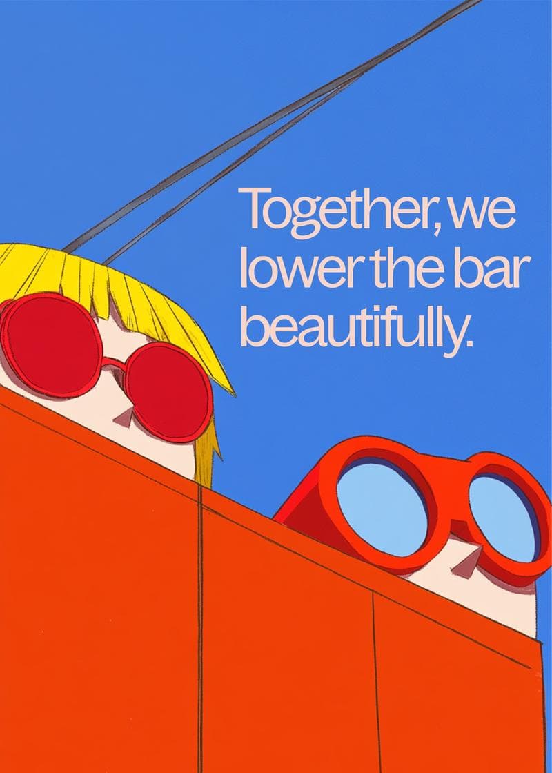 Lower the Bar Beautifully Card card