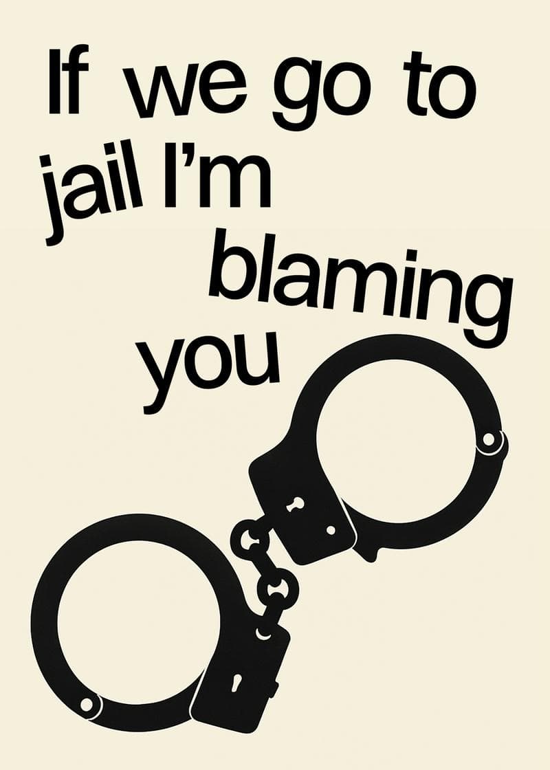 Blaming You If We Go to Jail Card card