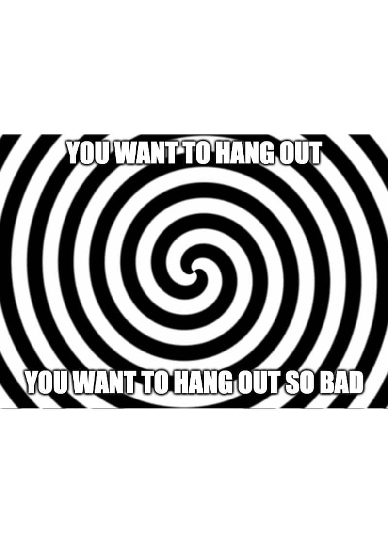 Hypnotic Hang Out Card card