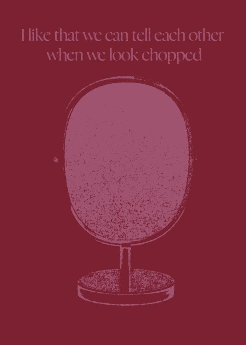Telling Each Other We Look Chopped Card card