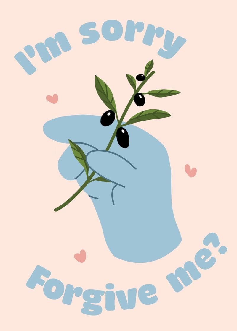 Olive Branch Forgiveness Card