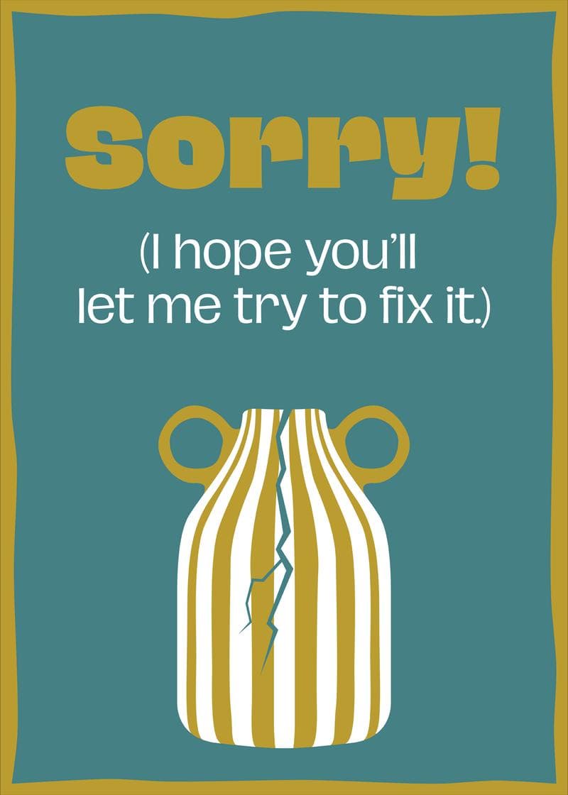 Sorry Let Me Fix It Card