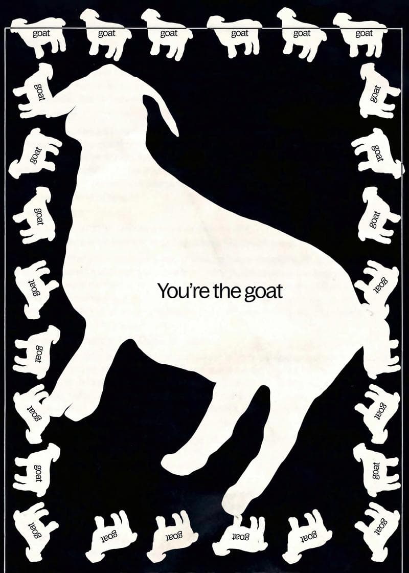You’re the GOAT Card card