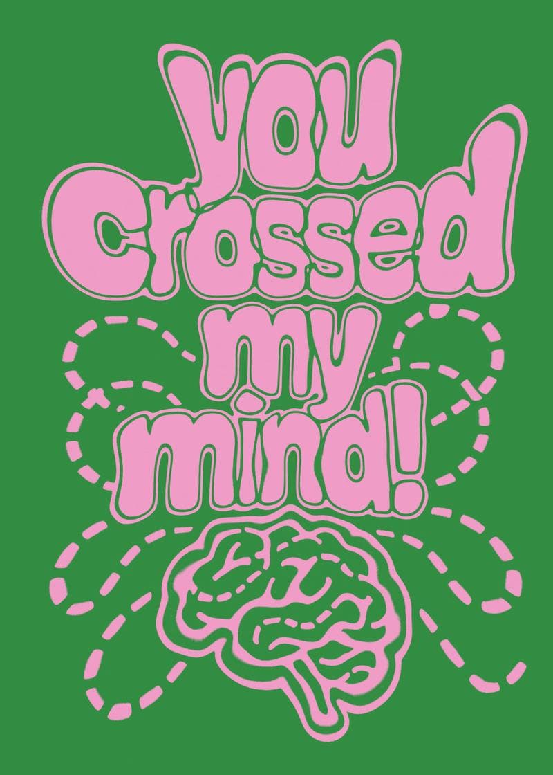 You Crossed My Mind Card card