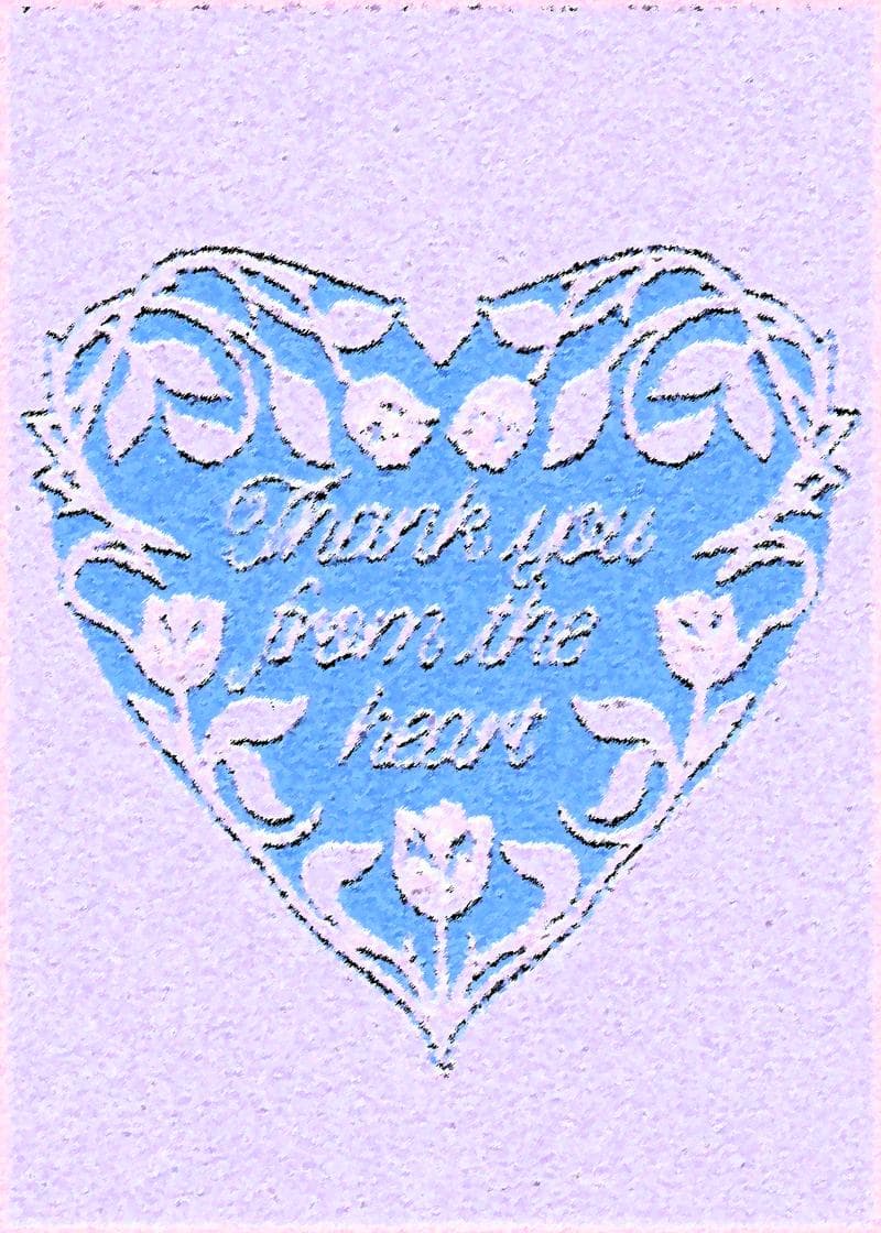 Thank You From the Heart Card card