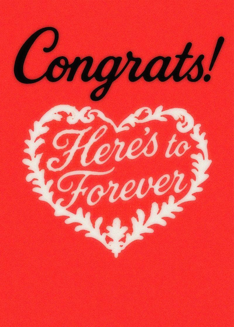 Congrats Here’s to Forever Card card