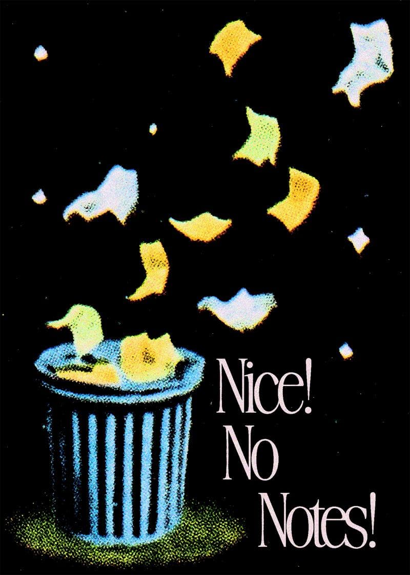 Nice No Notes Card card