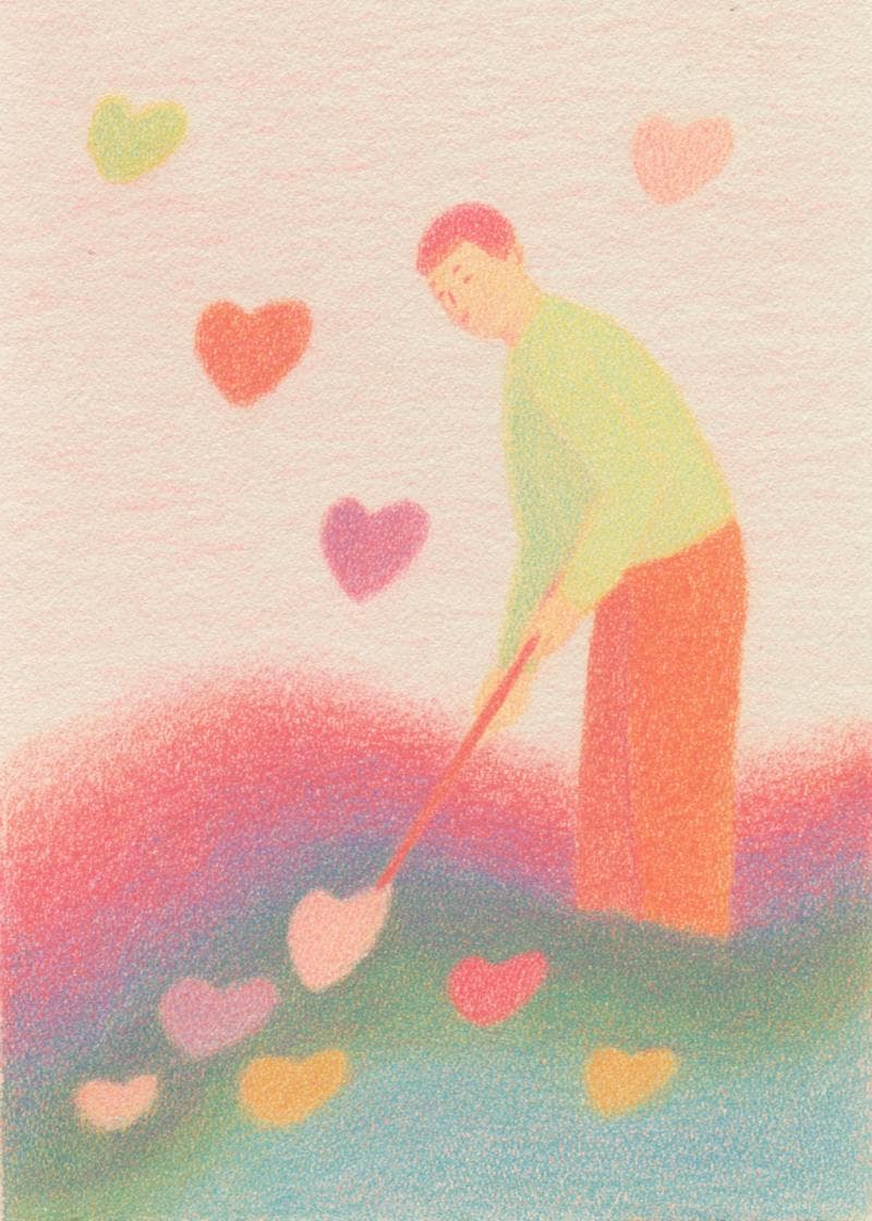 Gathering Hearts Love Card card