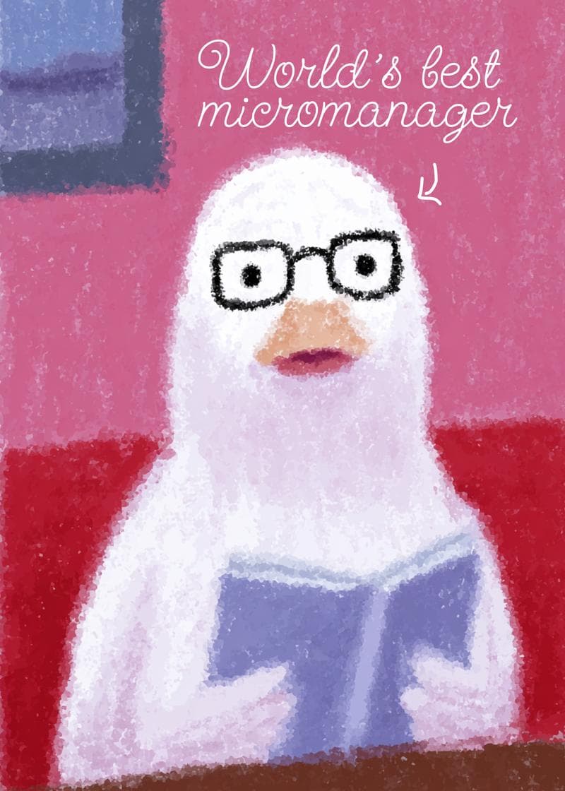 World’s Best Micromanager Card card