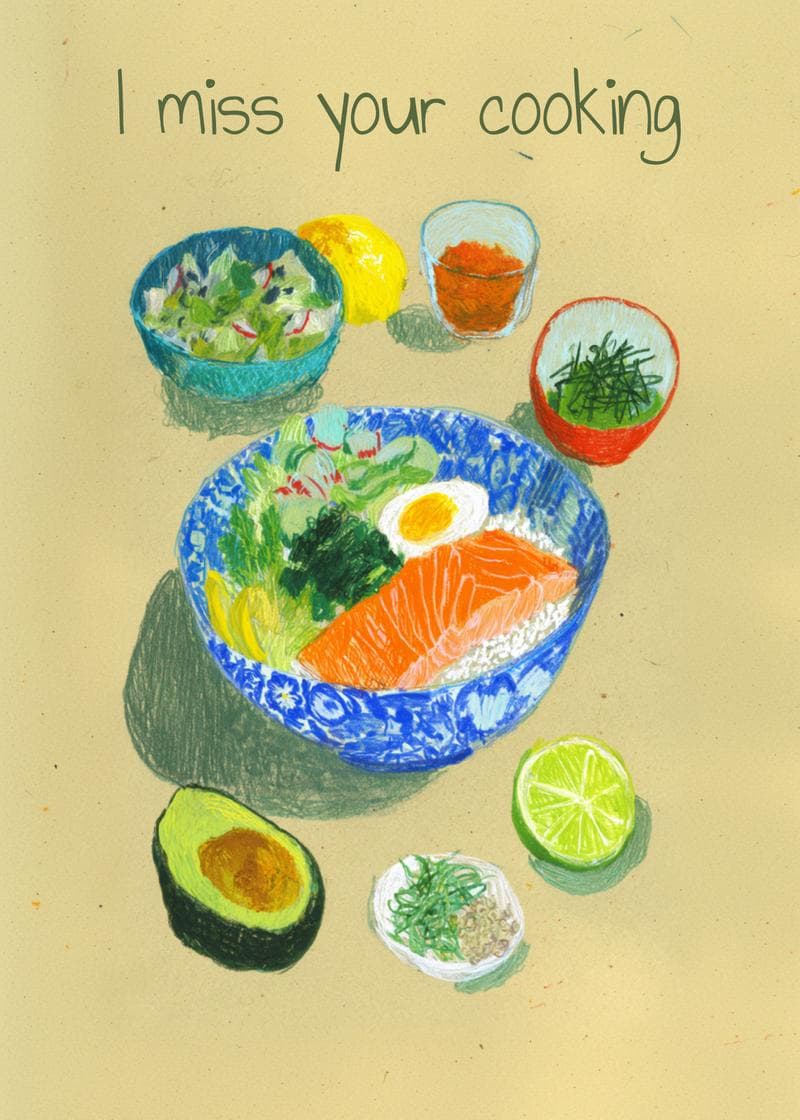 Missing Your Delicious Cooking card