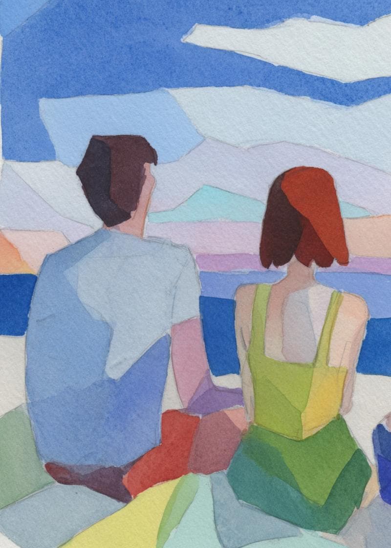 Serene Beachside Moments card
