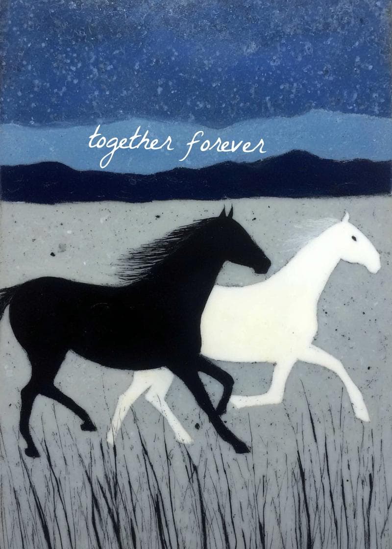 Together Forever Horse Card card