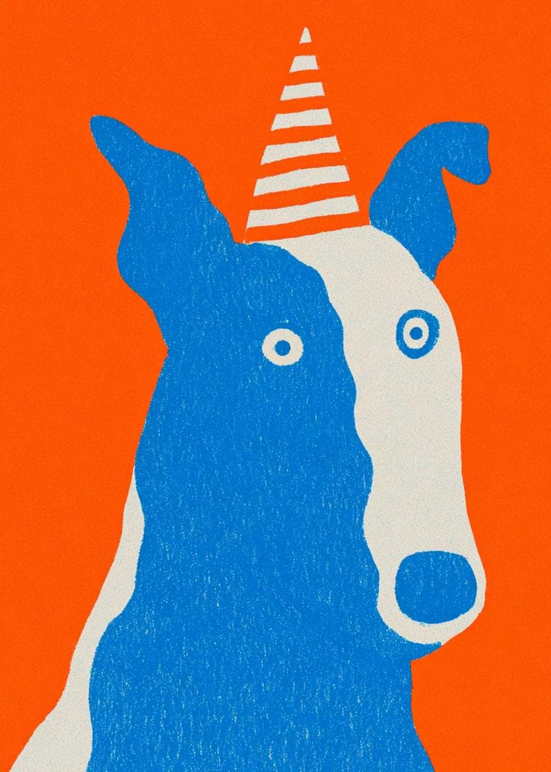Playful Party Pup Card card