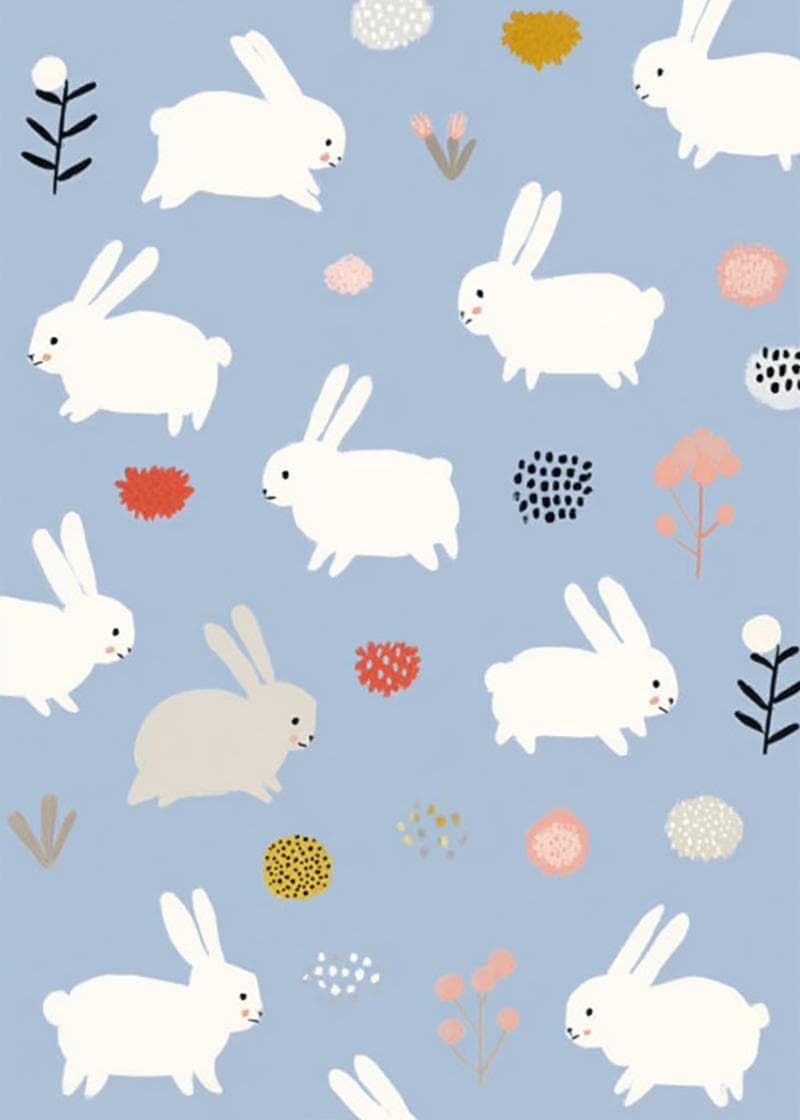 Adorable Bunny Celebration Card card