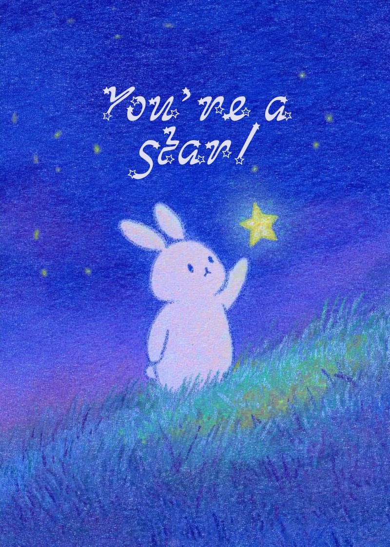 You're a Star! Bunny Card card