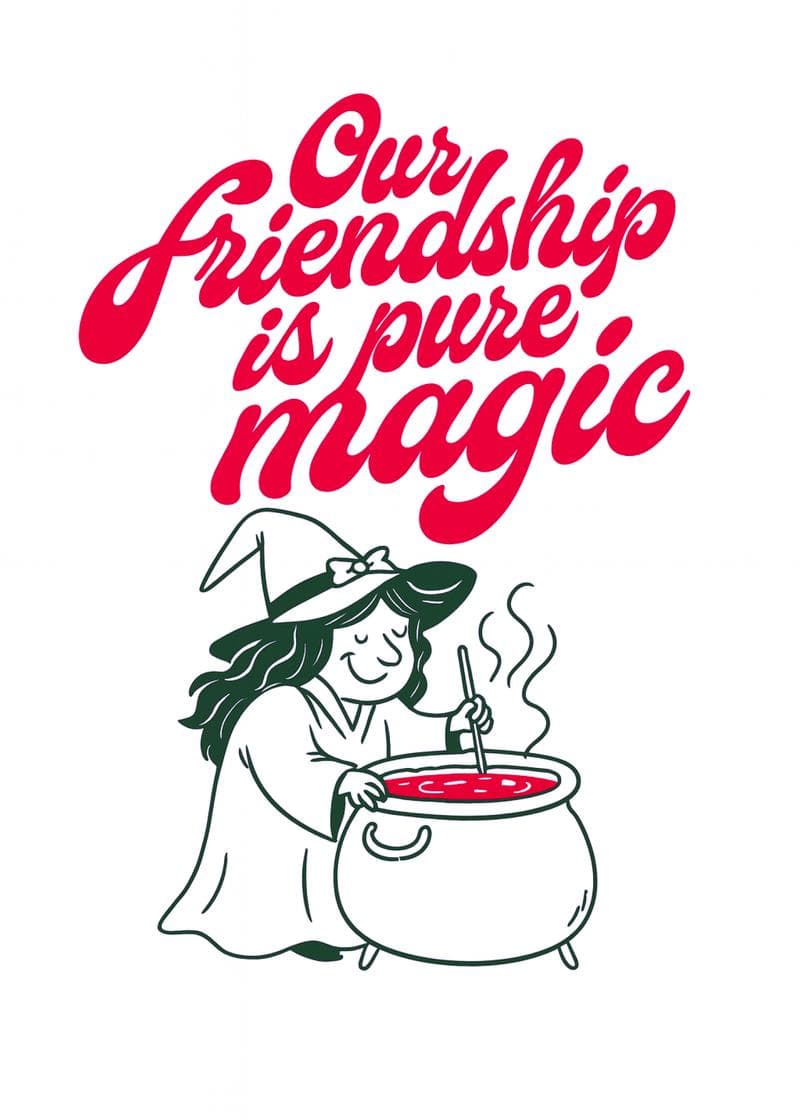Magical Friendship Greeting Card card